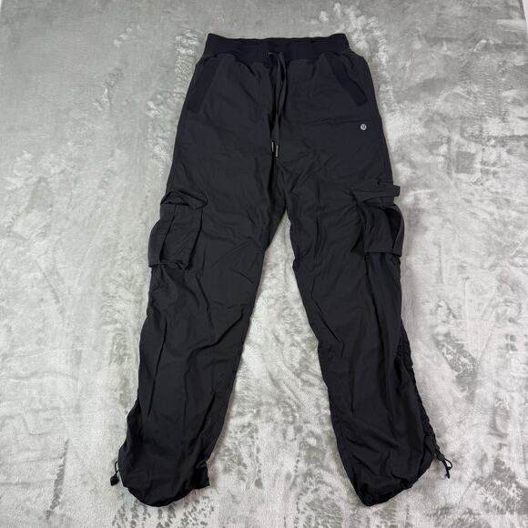 Lululemon Athletica Sz xs Black Dance Studio Midrise Unlined Pkt Wide Leg Pants - Picture 1 of 6